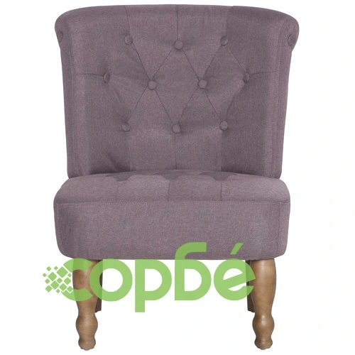 Френски стол, таупе, текстил ➤ топ цена ➤ sorbe.bg