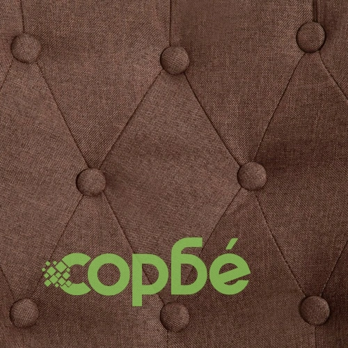 Френски столове, 2 бр, кафяви, текстил ➤ топ цена ➤ sorbe.bg