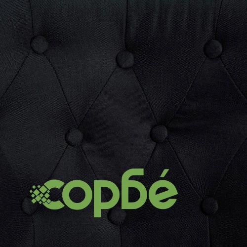 Френски столове, 2 бр, черни, текстил ➤ топ цена ➤ sorbe.bg