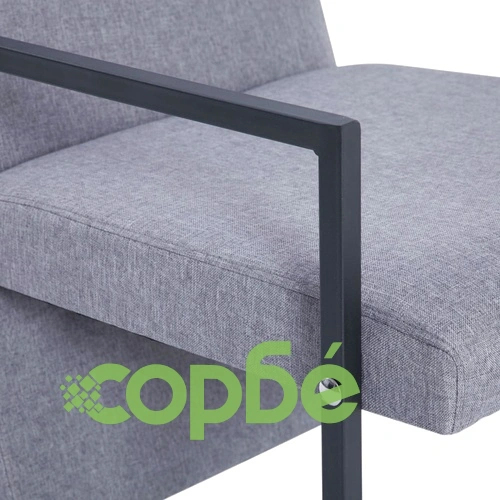 Фотьойл, светлосив, текстил ➤ топ цена ➤ sorbe.bg