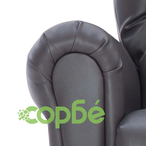 Реклайнер, сив, изкуствена кожа  ➤ топ цена ➤ sorbe.bg