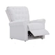 Реклайнер, бял, изкуствена кожа