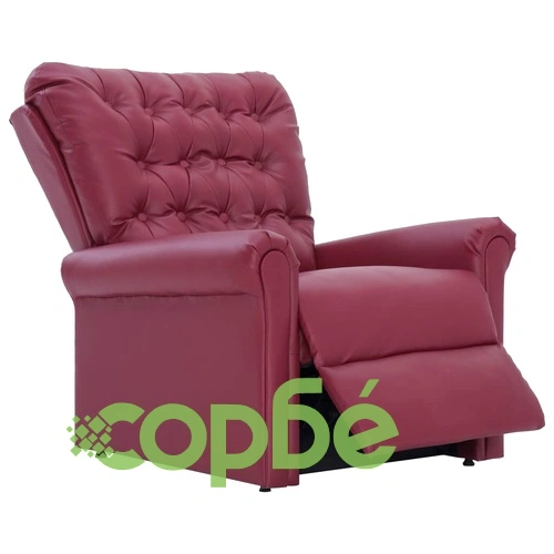 Реклайнер, виненочервен, изкуствена кожа ➤ топ цена ➤ sorbe.bg