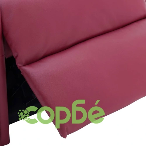 Реклайнер, виненочервен, изкуствена кожа ➤ топ цена ➤ sorbe.bg