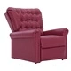 Реклайнер, виненочервен, изкуствена кожа