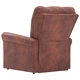 Реклайнер, кафяв, изкуствен велур