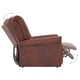 Реклайнер, кафяв, изкуствен велур