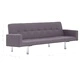 282226  Sofa Bed with Armrest Taupe Polyester