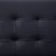Ъглов разтегателен диван, черен, изкуствена кожа