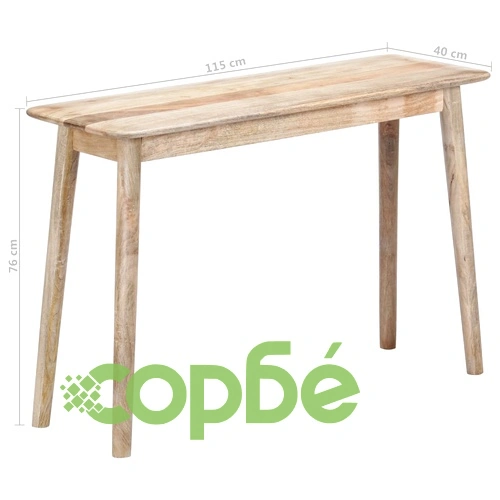 Конзолна маса, 115x40x76 cм, манго масив ➤ топ цена ➤ sorbe.bg