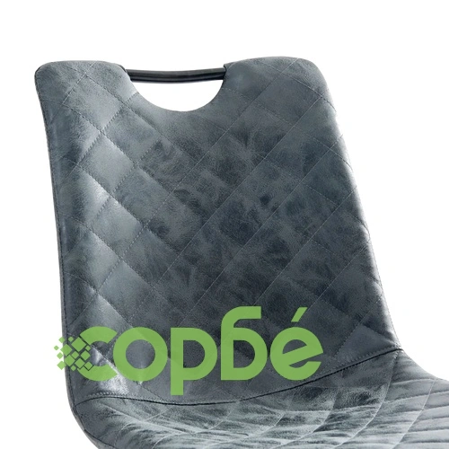 Трапезни столове, 2 бр, черни, изкуствена кожа ➤ топ цена ➤ sorbe.bg