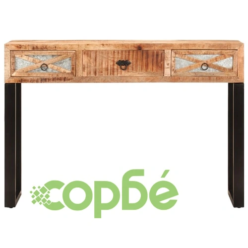 Конзолна маса, 110x30x76 см, мангово дърво масив ➤ топ цена ➤ sorbe.bg