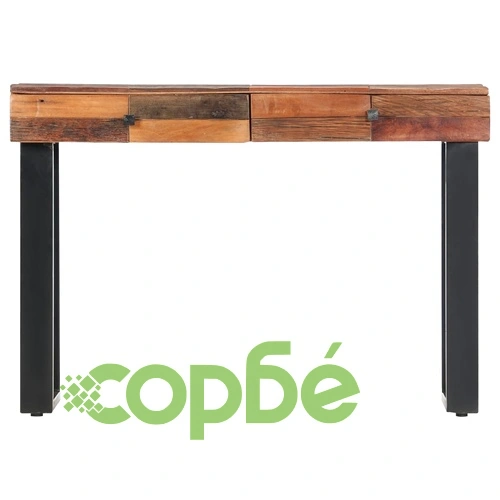 Конзолна маса, 110x30x76 см, регенерирано дърво масив  ➤ топ цена ➤ sorbe.bg