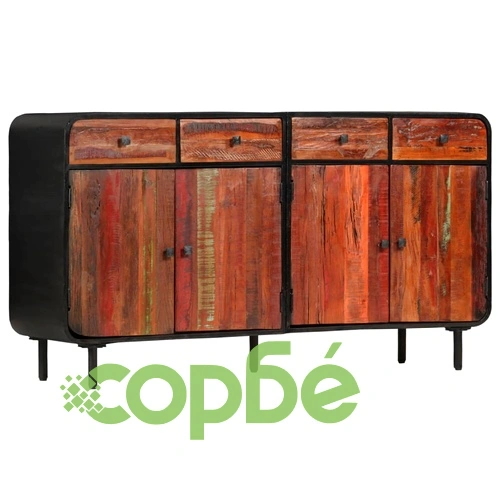 Бюфет, регенерирано дърво масив, 140x35x76 cм ➤ топ цена ➤ sorbe.bg