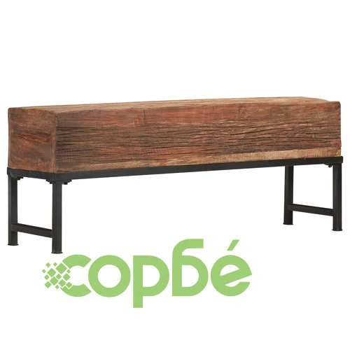 Пейка, 120 см, регенерирана дървесина масив ➤ топ цена ➤ sorbe.bg