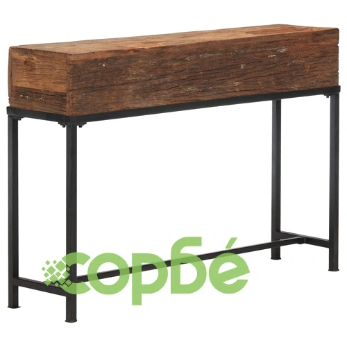 Конзолна маса, 120x30x80 cм, регенерирано дърво масив ➤ топ цена ➤ sorbe.bg