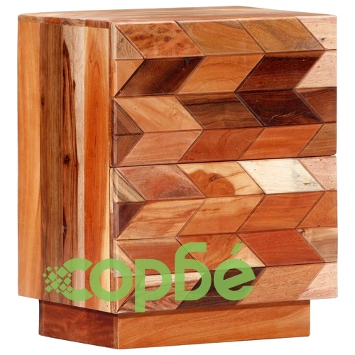 Нощно шкафче, 40х30х50 см, регенерирано дърво масив ➤ топ цена ➤ sorbe.bg