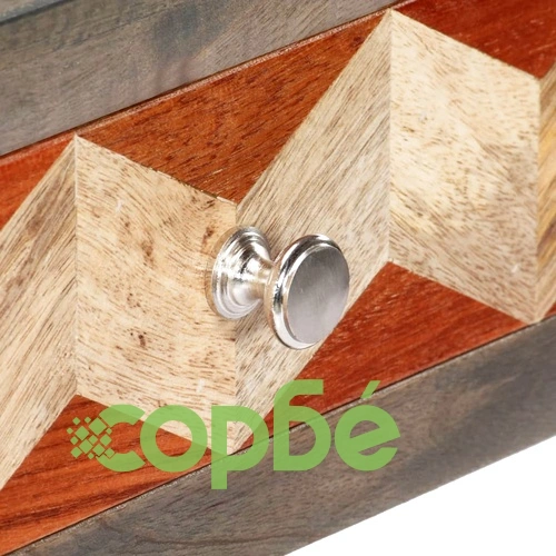 Конзолна маса, сива, 86x30x76 cм, манго масив ➤ топ цена ➤ sorbe.bg