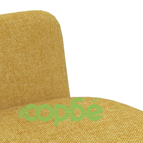 Трапезни столове, 2 бр, жълти, текстил ➤ топ цена ➤ sorbe.bg