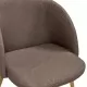 Трапезни столове, 2 бр, кафяви, плат