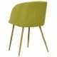 Трапезни столове, 2 бр, зелени, плат