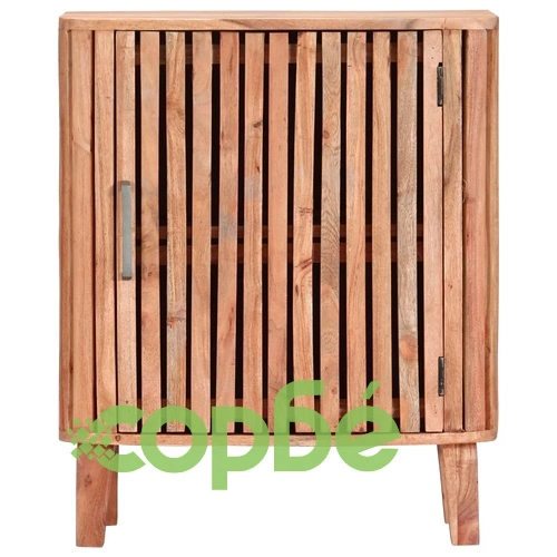 Шкаф, 60x35x73 см, акациево дърво масив ➤ топ цена ➤ sorbe.bg