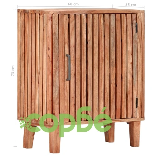 Шкаф, 60x35x73 см, акациево дърво масив ➤ топ цена ➤ sorbe.bg