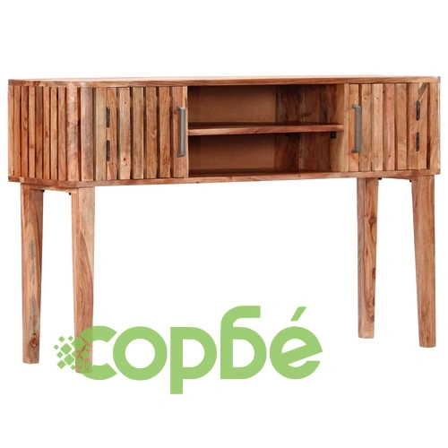 Конзолна маса, 120x35x76 cм, акациево дърво масив ➤ топ цена ➤ sorbe.bg