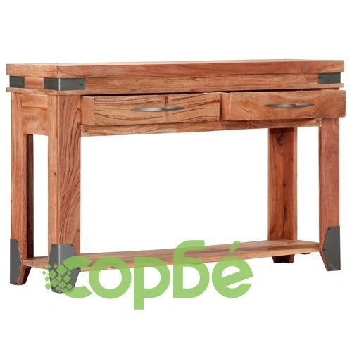 Конзолна маса, 120x35x75 cм, акация масив ➤ топ цена ➤ sorbe.bg