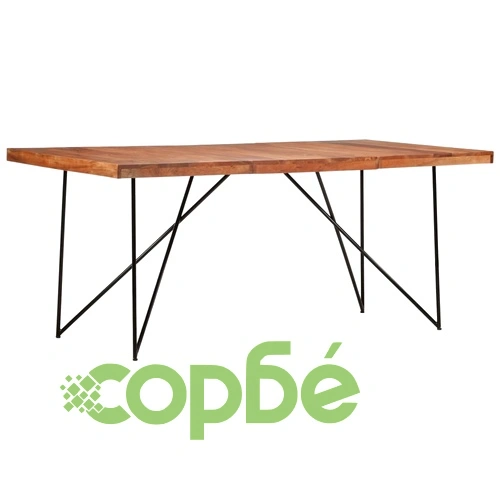 Трапезна маса, 180x90x76 см, акация масив ➤ топ цена ➤ sorbe.bg