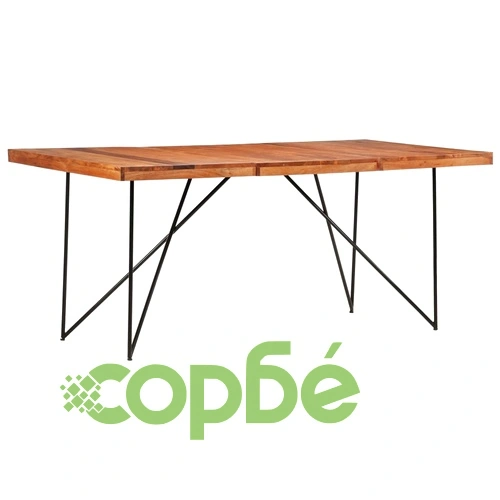 Трапезна маса, 180x90x76 см, акация масив ➤ топ цена ➤ sorbe.bg