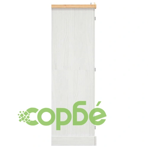 Гардероб, мексикански бор, стил Корона, 3 врати, бял ➤ топ цена ➤ sorbe.bg