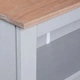 Библиотека 3 рафта мексикански бор стил Корона сив 81x29x100 cм