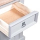 Бюфет с витрина, мексикански бор, стил Корона, сив