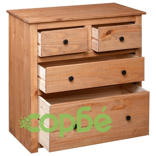 Сайдборд, 80x40x83 см, бор, стил Панама ➤ топ цена ➤ sorbe.bg