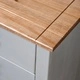 Страничен шкаф, сив, 80x40x73 см, бор, Panama Range