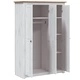 Гардероб с 3 врати, бял, 118x50x171,5 см, бор, Panama Range