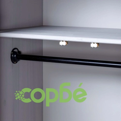 Гардероб, сив, 80x50x171,5 см, бор масив, стил Панама ➤ топ цена ➤ sorbe.bg