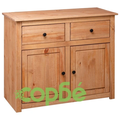 Сайдборд, 93x40x80 см, бор масив, стил Панама ➤ топ цена ➤ sorbe.bg