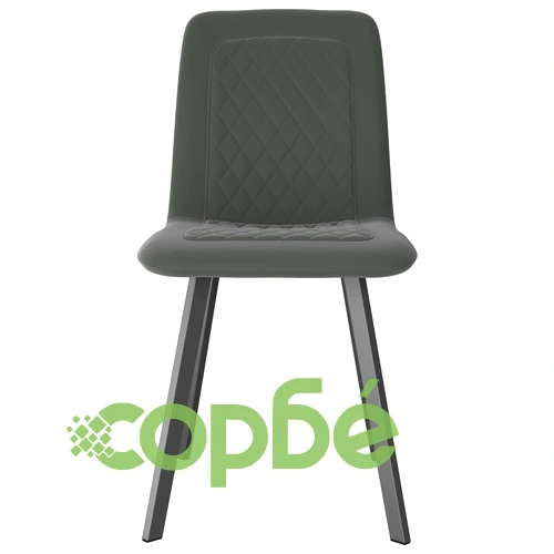 Трапезни столове, 2 бр, сиви, кадифе ➤ топ цена ➤ sorbe.bg