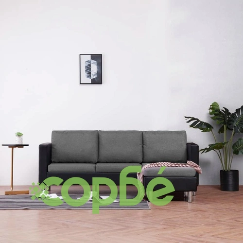 3-местен диван с възглавници, черен, изкуствена кожа ➤ топ цена ➤ sorbe.bg