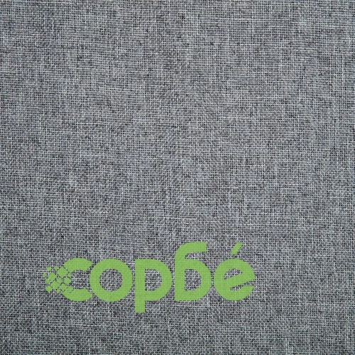 Въртящи се трапезни столове, 2 бр, светлосиви, текстил ➤ топ цена ➤ sorbe.bg