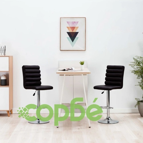 Бар стол, кафяв, изкуствена кожа ➤ топ цена ➤ sorbe.bg