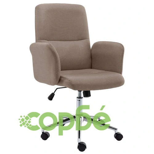 Офис стол, таупе, текстил ➤ топ цена ➤ sorbe.bg