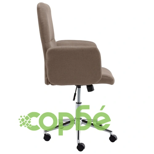 Офис стол, таупе, текстил ➤ топ цена ➤ sorbe.bg