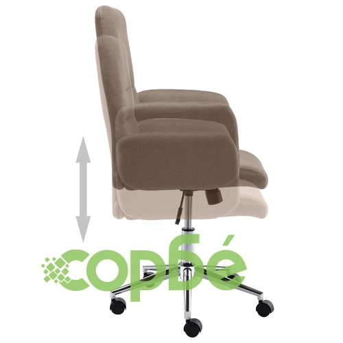 Офис стол, таупе, текстил ➤ топ цена ➤ sorbe.bg