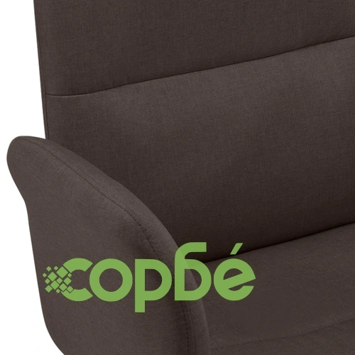 Офис стол, кафяв, текстил ➤ топ цена ➤ sorbe.bg