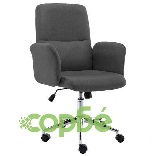 Офис стол, сив, текстил ➤ топ цена ➤ sorbe.bg