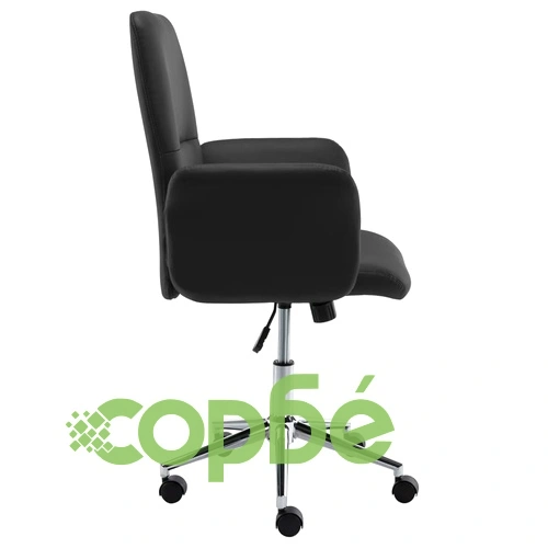 Офис стол, черен, изкуствена кожа ➤ топ цена ➤ sorbe.bg