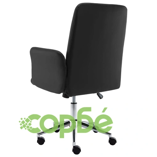 Офис стол, черен, изкуствена кожа ➤ топ цена ➤ sorbe.bg